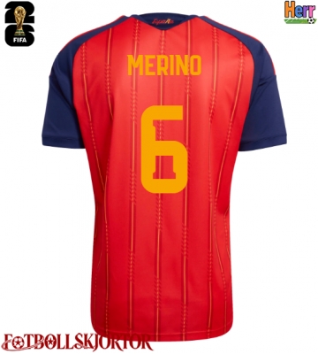 Spanien Mikel Merino #6 Hemmatröja VM 2026 Kortärmad